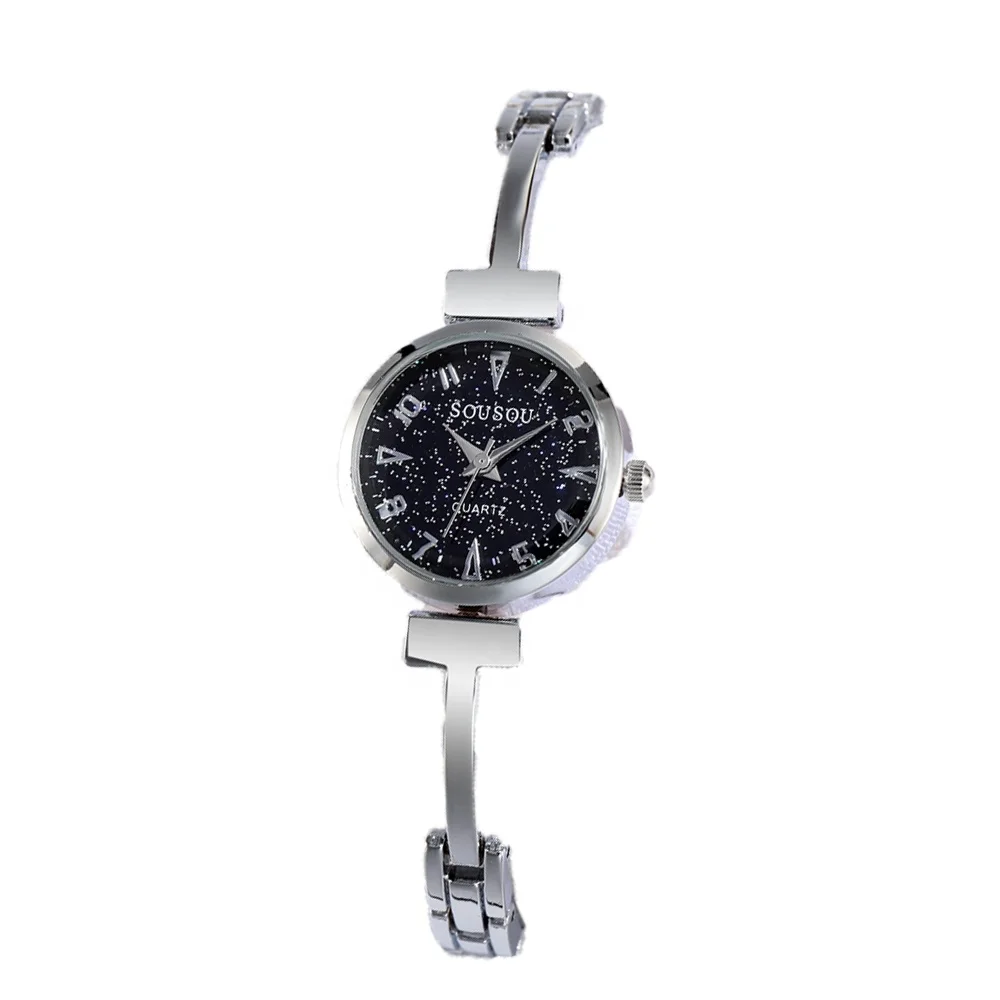 SOUSOU brand mirror alloy solid color bracelet analog digital ladies bracelet watch, As picture
SOUSOU brand mirror alloy solid color bracelet analog digital ladies bracelet watch, As picture
