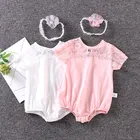 China Summer baby clothes baby body suits cute girl short sleeve baby bodysuits