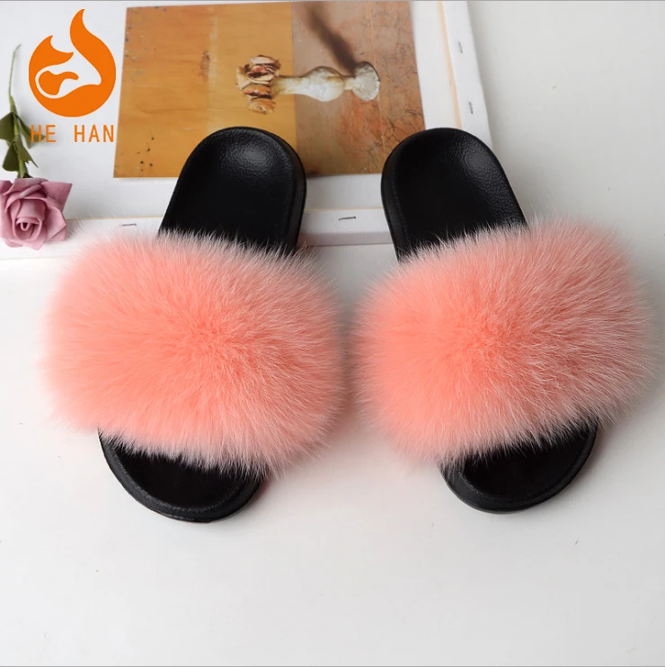 US Popular Genuine Fox Skin Wrapped Fully Fur Pom Slippers for Female with Cheap Price
US Popular Genuine Fox Skin Wrapped Fully Fur Pom Slippers for Female with Cheap Price