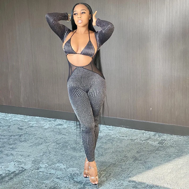 2020 new arrivals design women contrast panel shining fabric bra top full length sexy jumpsuit
2020 new arrivals design women contrast panel shining fabric bra top full length sexy jumpsuit
