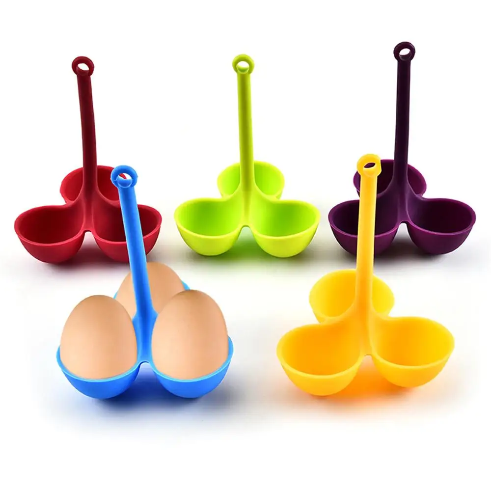 Silicone Eggs Steamer Food Grade Poacher Poaching Holder 3 Egg Trays With Long Handle Eggs Cooking Tools for Kitchen Gadget
Silicone Eggs Steamer Food Grade Poacher Poaching Holder 3 Egg Trays With Long Handle Eggs Cooking Tools for Kitchen Gadget