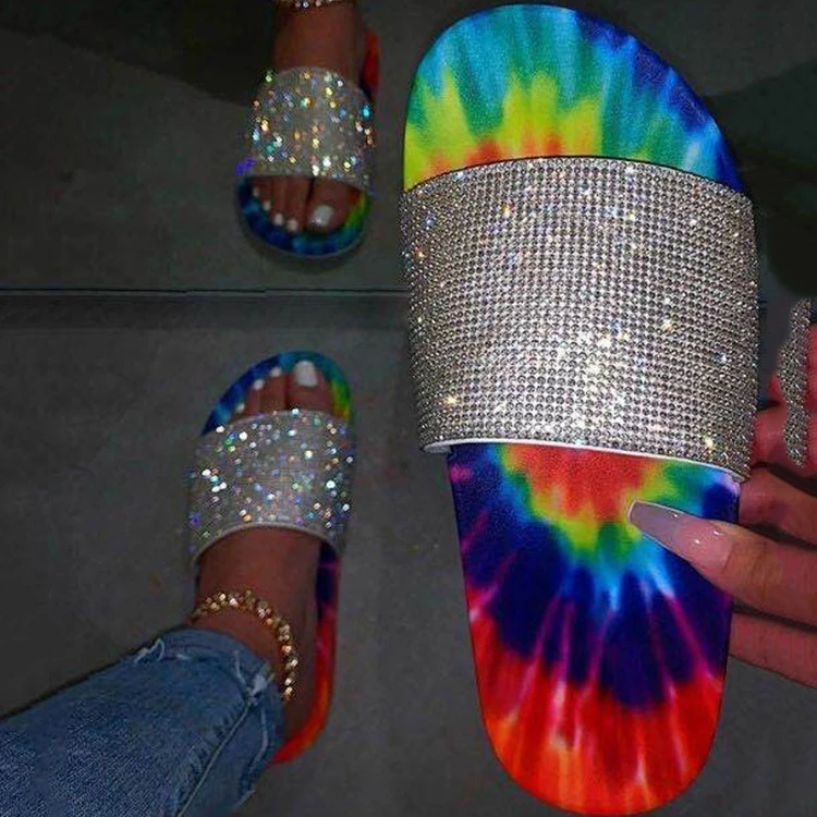2020 Fashion Diamond Slippers for Women Summer Sandals Female Shiny Crystal Flip Flops Beach flat women sandal shoes, As picture
2020 Fashion Diamond Slippers for Women Summer Sandals Female Shiny Crystal Flip Flops Beach flat women sandal shoes, As picture