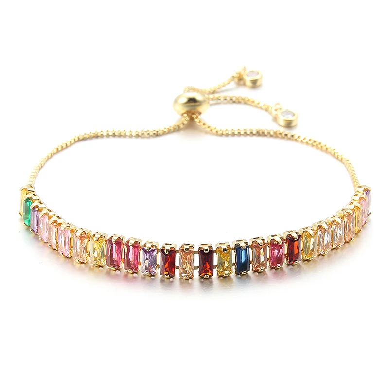 Multi Cubic Zirconia Tennis Bracelet Women Copper Adjustable Chain Charm Jewelry, Picture
Multi Cubic Zirconia Tennis Bracelet Women Copper Adjustable Chain Charm Jewelry, Picture