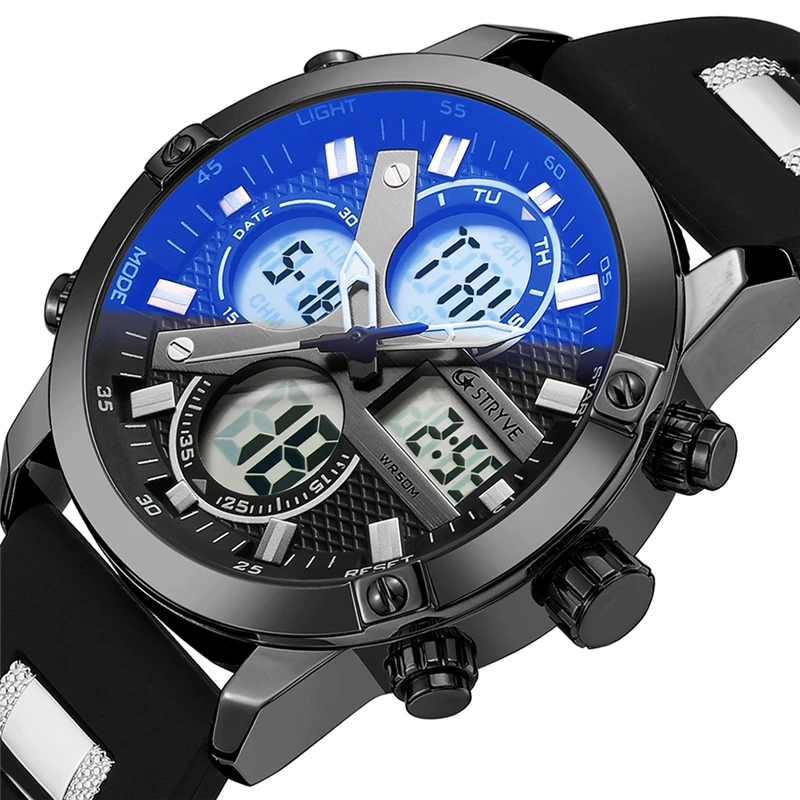Best Selling Big Blue Male Watches Luxury Stainless Steel Back Multifunction Men's Watch Sport Digital Fashion Montre Homme
Best Selling Big Blue Male Watches Luxury Stainless Steel Back Multifunction Men's Watch Sport Digital Fashion Montre Homme