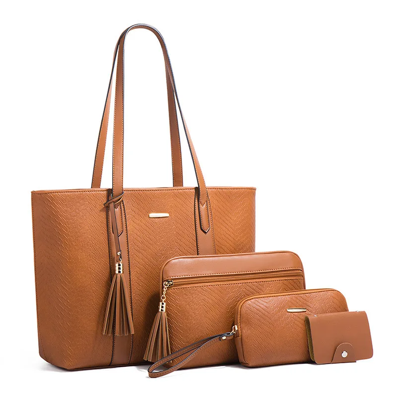 Eg304 Guangdong wholesale luxury custom logo 4 in 1 set handbags women big hand bags ladies 2022
Eg304 Guangdong wholesale luxury custom logo 4 in 1 set handbags women big hand bags ladies 2022