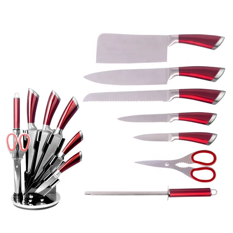 Good quality acrylic stand 8pcs stainless steel kitchen knife set
Good quality acrylic stand 8pcs stainless steel kitchen knife set