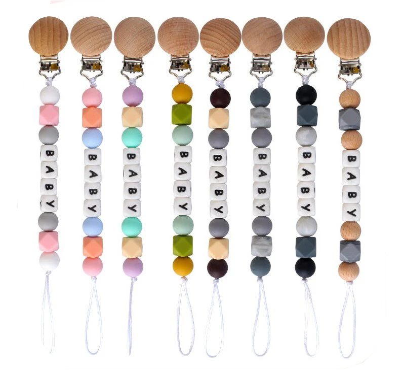 Infant Silicone Beads Dummy Clip Teething Toys Baby Silicone Letter Pacifier Clip Chain
Infant Silicone Beads Dummy Clip Teething Toys Baby Silicone Letter Pacifier Clip Chain
