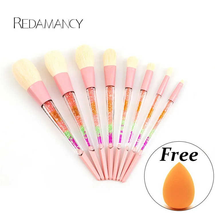8Pcs Pink Popular Diamond Handle Makeup Brushes Professional Long Handle Synthetic Hair Makeup Brush set
8Pcs Pink Popular Diamond Handle Makeup Brushes Professional Long Handle Synthetic Hair Makeup Brush set