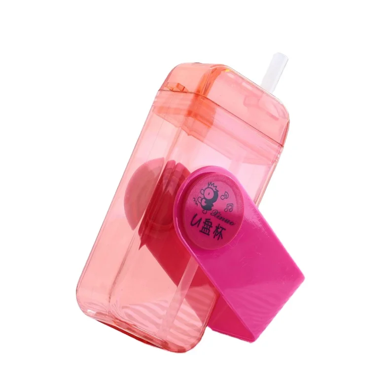 BPA Free reusable 360 degree rotation U Disk water cup sippy cup disposable Plastic Bottle
BPA Free reusable 360 degree rotation U Disk water cup sippy cup disposable Plastic Bottle