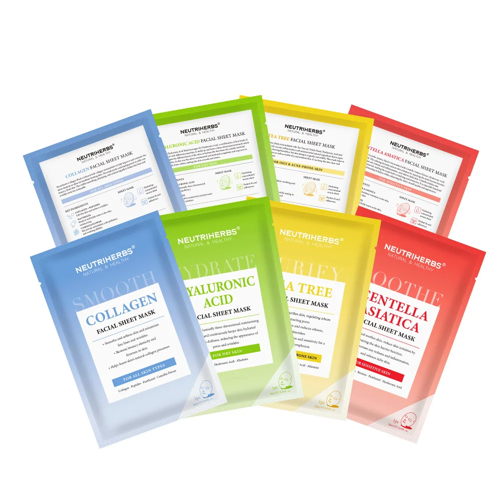 Neutriherbs Collagen Beauty Skin Care Face Sheet Mask Set Natural Moisturizing Whitening Facial Mask
Neutriherbs Collagen Beauty Skin Care Face Sheet Mask Set Natural Moisturizing Whitening Facial Mask
