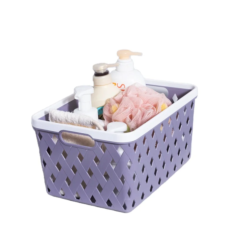 Small Basket Weave Plastic Pantry Organizer Storage Basket Bins For Cabinet, White black grey
Small Basket Weave Plastic Pantry Organizer Storage Basket Bins For Cabinet, White black grey