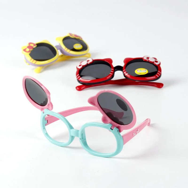 Kids Sunglasses Polarized Lenses Flip Up Flexible Frame Lovely Cartoon Cat Child Sun Glasses Anti UV Shades Kids eyeglass
Kids Sunglasses Polarized Lenses Flip Up Flexible Frame Lovely Cartoon Cat Child Sun Glasses Anti UV Shades Kids eyeglass