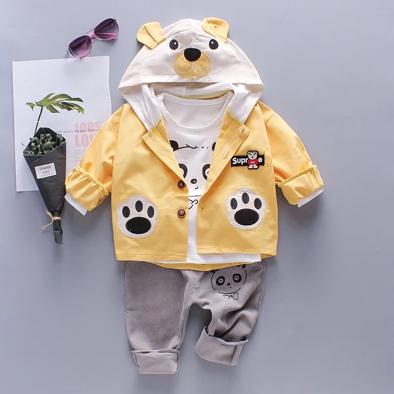 1-3 Yrs Boys Clothing Sets White Cotton Tshirt+Hooded Coat+Pants 3 Pcs Baby Clothes Sets Boy Suit Spring Fall Kids Wear Outfit, Yellow/blue/orange
1-3 Yrs Boys Clothing Sets White Cotton Tshirt+Hooded Coat+Pants 3 Pcs Baby Clothes Sets Boy Suit Spring Fall Kids Wear Outfit, Yellow/blue/orange