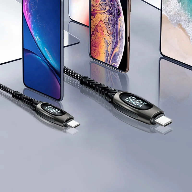 HOT New 3A Fast Charging LED Voltage Current Display Soft TPE Cable Type-C USB C to USB Cable
HOT New 3A Fast Charging LED Voltage Current Display Soft TPE Cable Type-C USB C to USB Cable