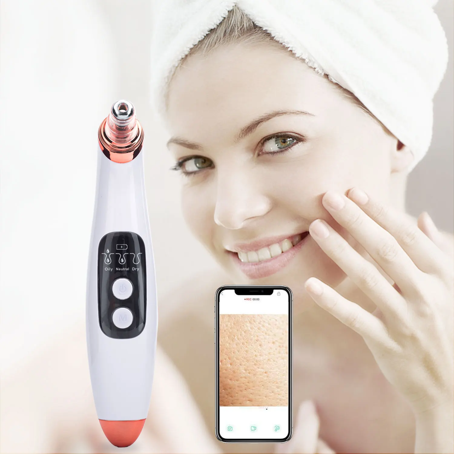 2021 New Usb Charging Wifi Mini Face Beauty Device Cleaner Kit Machine Electric Tool Pore Camera Vacuum Blackhead Remover
2021 New Usb Charging Wifi Mini Face Beauty Device Cleaner Kit Machine Electric Tool Pore Camera Vacuum Blackhead Remover