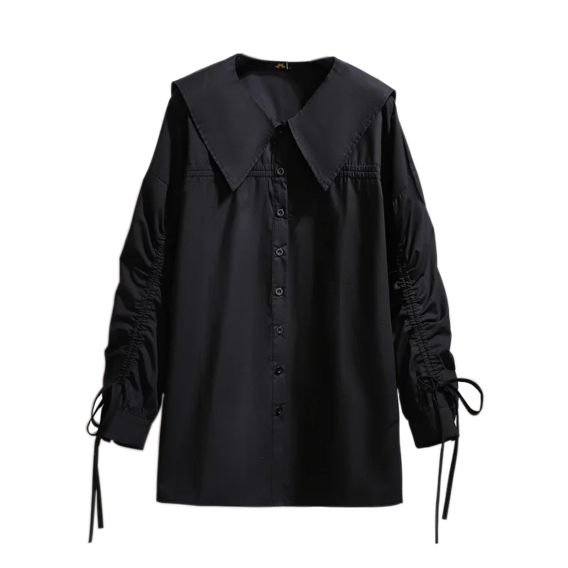 Fat Mm Long-Sleeved Korean Version Retro Pumping Pleated Tops 2021 New Spring Large Size Women'S Shirt
Fat Mm Long-Sleeved Korean Version Retro Pumping Pleated Tops 2021 New Spring Large Size Women'S Shirt
