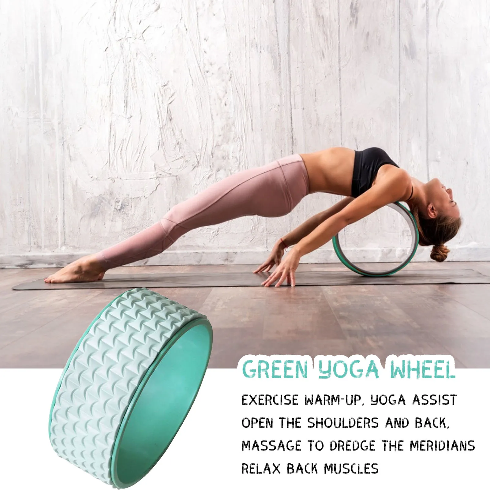 3D Circles Massage Yoga Wheel Strengthen Stretches Core Muscle Relax Waist Shape Pilates Ring Back Training
3D Circles Massage Yoga Wheel Strengthen Stretches Core Muscle Relax Waist Shape Pilates Ring Back Training