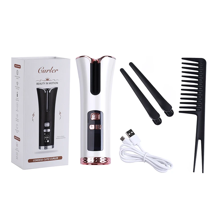 Cordless Automatic Hair Curler USB Rechargeable Portable Travel Adjustable Temperature Curling Iron Anti-scald Hair Styling Tool
Cordless Automatic Hair Curler USB Rechargeable Portable Travel Adjustable Temperature Curling Iron Anti-scald Hair Styling Tool