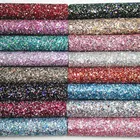 Wholesale Faux Quilted Printed Water Base PU Glitter Leather Fabric GRS Recycled PU Synthetic Leather