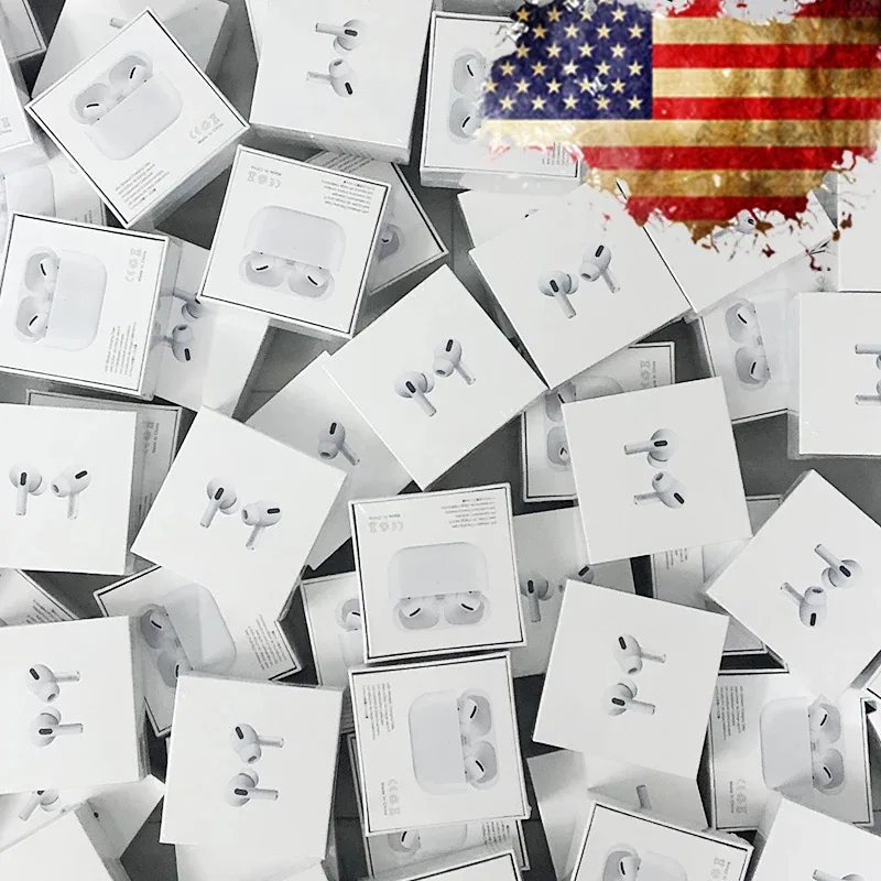 Original 1:1 Air 3 Pro Earbuds Wireles Earphone Noise Cancelling Aipods Pro 3 Gen 3 GPS BT 5.0 Earbuds, White