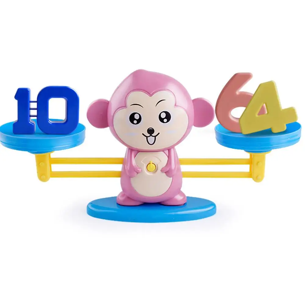 Monkey Digital Balance Scale Toy Early Learning Balance Children Enlightenment Digital Addition Monkey Digital Balance S, Pink/brown
Monkey Digital Balance Scale Toy Early Learning Balance Children Enlightenment Digital Addition Monkey Digital Balance S, Pink/brown