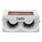 Wholesale vendor individual 3D Cheap False Eyelashes Natural horse hair lashes 1 pair