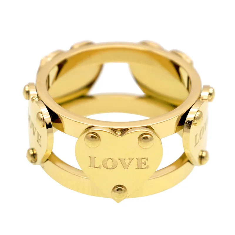 JUHU New heart-to-heart double-layer hollow peach heart plated rose gold fresh and elegant titanium steel ring for men and women, Colorful
JUHU New heart-to-heart double-layer hollow peach heart plated rose gold fresh and elegant titanium steel ring for men and women, Colorful