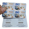 High quality global connect international calling prepaid card maker custom 4 in 1 scratch cards printing for mobile phones