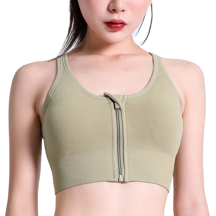 Zipper sports shockproof gathered underwear Fitness breathable cross vest professional running yoga bra, As picture
Zipper sports shockproof gathered underwear Fitness breathable cross vest professional running yoga bra, As picture