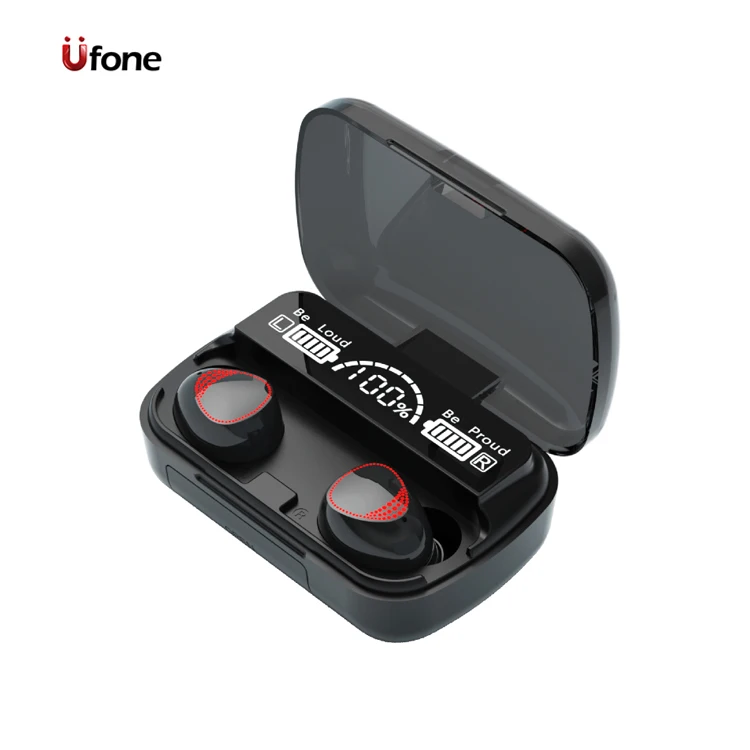 Ufone Wireless Headphones BT 5.1 TWS M10 Ear Pods Mini In-ear Sports Earbuds Headset Earphones With Power Display, Black
Ufone Wireless Headphones BT 5.1 TWS M10 Ear Pods Mini In-ear Sports Earbuds Headset Earphones With Power Display, Black