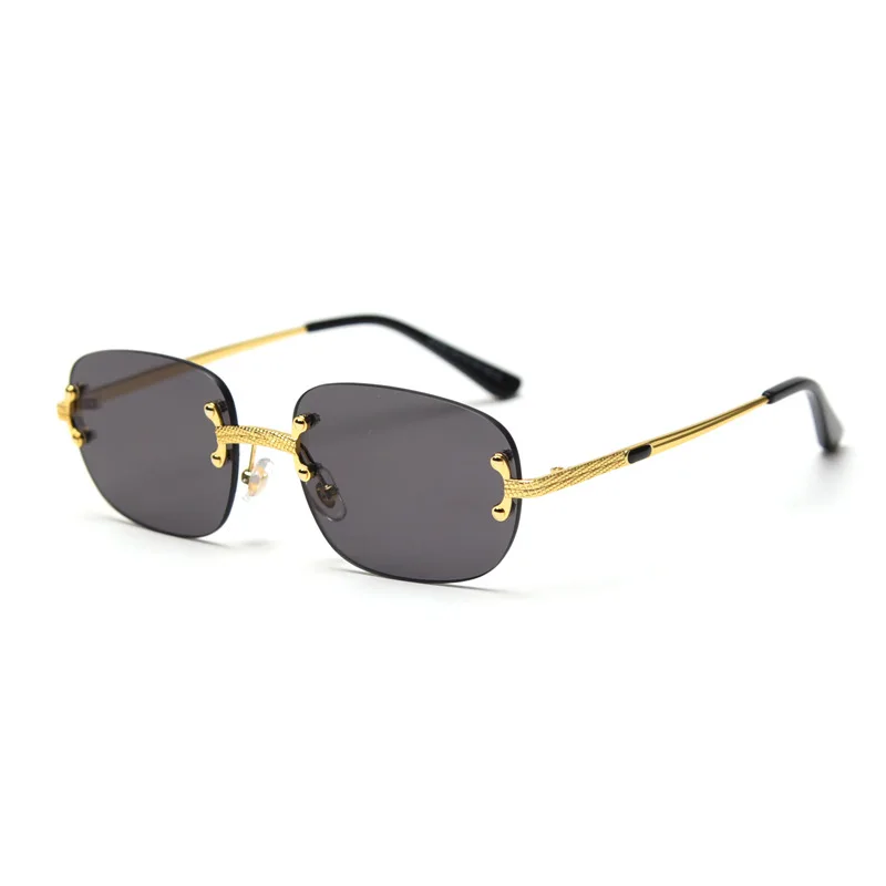 Designer Coated Lens Vintage Rimless Rectangle 18K Gold Metal Temple Women Sunglasses Custom Logo Sun Glasses
Designer Coated Lens Vintage Rimless Rectangle 18K Gold Metal Temple Women Sunglasses Custom Logo Sun Glasses
