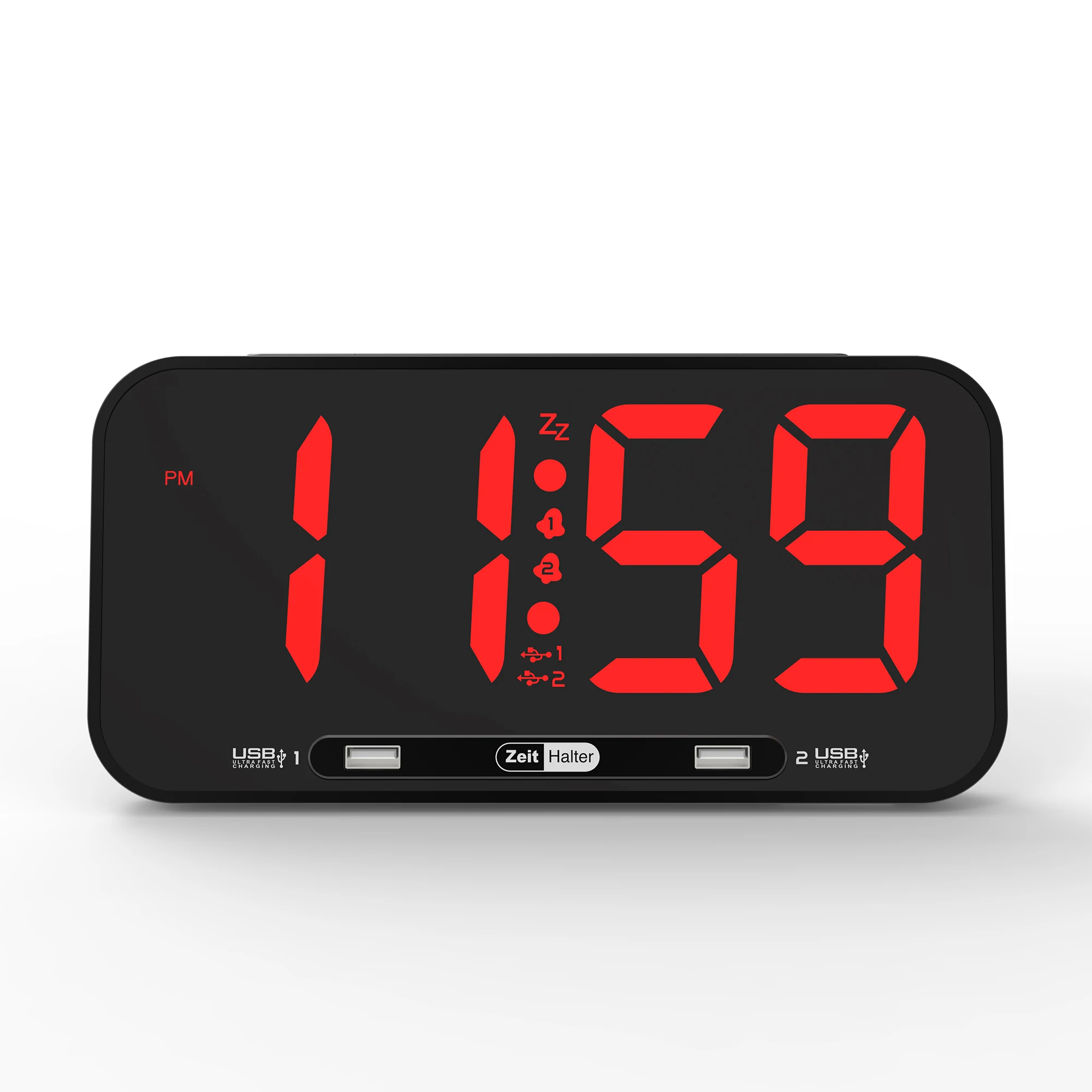kids Gift Led Dual Alarm Light Digital Alarm Clock 2 Usb Desk Snooze Function Led Big Number Smart Clock, White/blue/red/green/yellow
kids Gift Led Dual Alarm Light Digital Alarm Clock 2 Usb Desk Snooze Function Led Big Number Smart Clock, White/blue/red/green/yellow