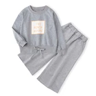 Mudkingdom 2 Piece Pants Set Little Girl Clothes Loose Pants Fashion Cute Two Piece Outfits