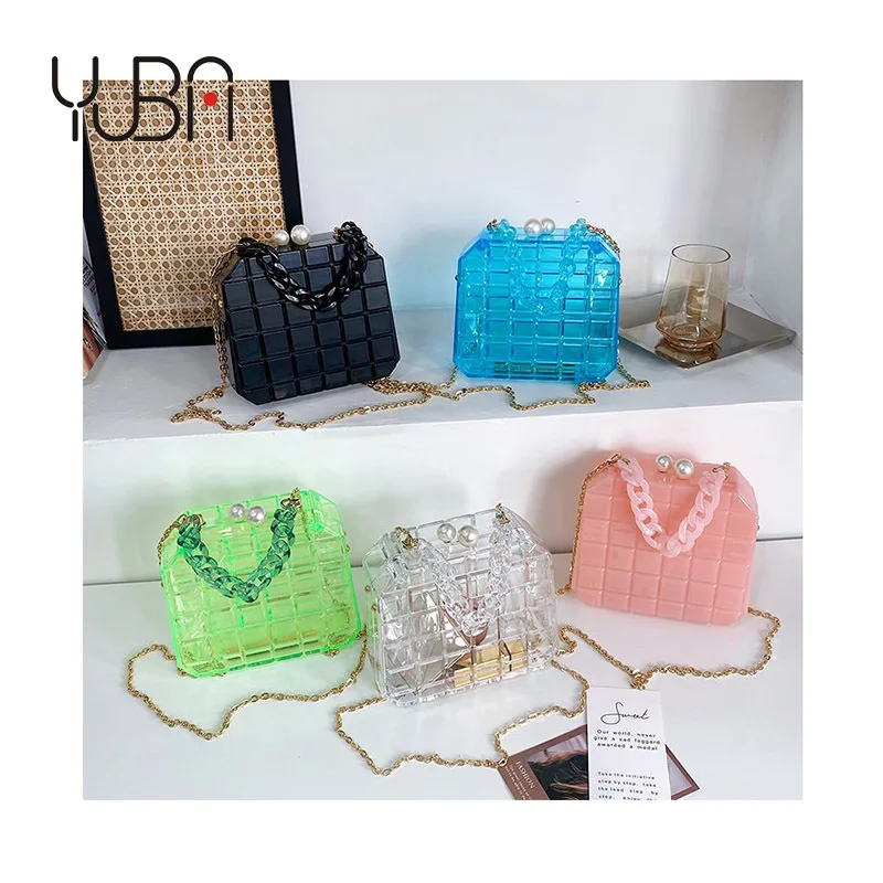 Luxury Pearl Buckle Women wedding bag 2021 latest designer Plaid handbags for female transparent evening purse, Customizable
Luxury Pearl Buckle Women wedding bag 2021 latest designer Plaid handbags for female transparent evening purse, Customizable