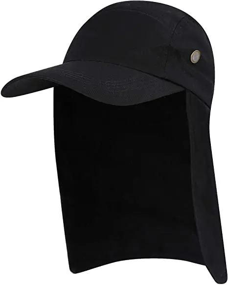 Outdoor UV Sun Protection Fishing Cap Hat with Neck Cover Ear Flap