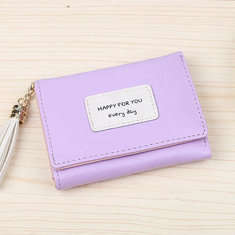 Hot selling 3 folding PU leather women mini cute wallet for ladies, Purple,black,pink,green
Hot selling 3 folding PU leather women mini cute wallet for ladies, Purple,black,pink,green