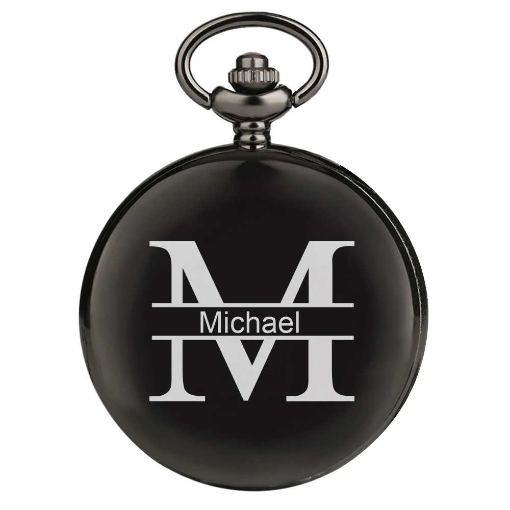 Engraving LOGO Pocket Watch Retro Black Charm Custom Quartz Pocket Watch Man Necklace Pendant with Chain Gifts Box for Dad
Engraving LOGO Pocket Watch Retro Black Charm Custom Quartz Pocket Watch Man Necklace Pendant with Chain Gifts Box for Dad