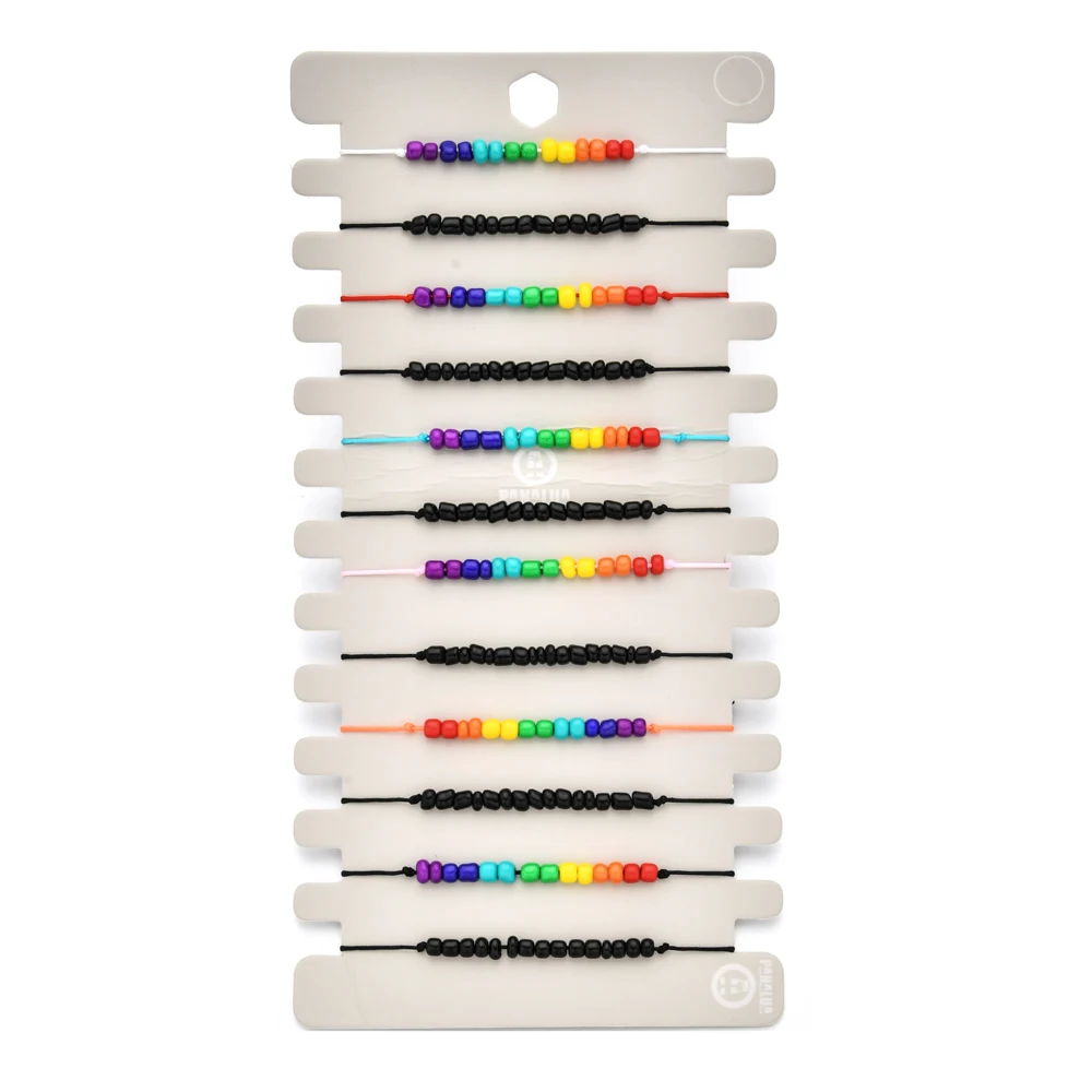 12pc/Lot Colorful small beaded bracelet woven rope bracelet adjustable for women jewelry gift
12pc/Lot Colorful small beaded bracelet woven rope bracelet adjustable for women jewelry gift