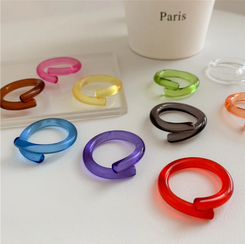 wholesale 2021 popular clear resin rings high quality fashion acrylic ring hot selling neon rings for girls, Colorful
wholesale 2021 popular clear resin rings high quality fashion acrylic ring hot selling neon rings for girls, Colorful