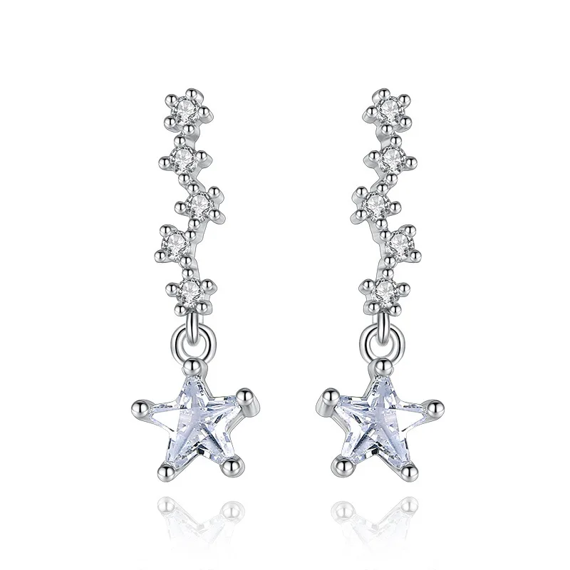 Temperament fashion personality all-match silver jewelry five-pointed star female stud earrings
Temperament fashion personality all-match silver jewelry five-pointed star female stud earrings