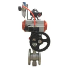 90 Degree Rotary Spring Return Double Acting Pneumatic Actuator ball Valve Butterfly Valve