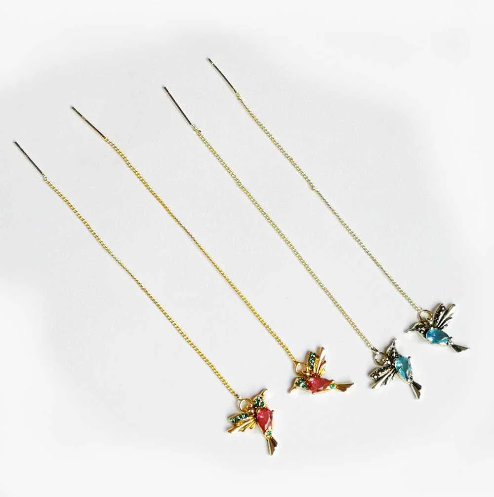 2 Style Elegant Bird Ear Stud Earrings Rhinestone Dangle Long Tassels Earring for Women, Multi
2 Style Elegant Bird Ear Stud Earrings Rhinestone Dangle Long Tassels Earring for Women, Multi