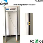 Body temperature scanner walk through with 6zones metal detector gate