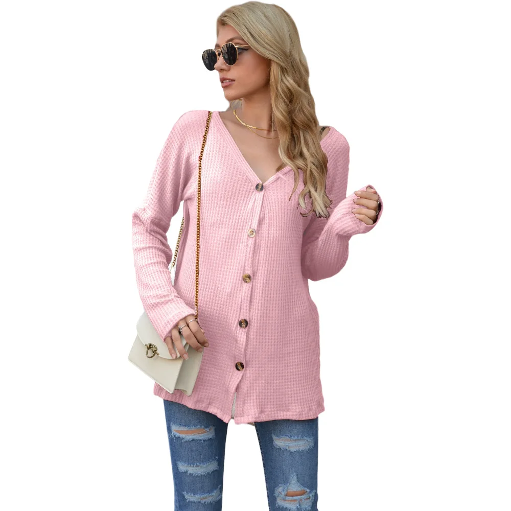 Spring/Autumn Casual Elegant Solid Color Long Sleeve V Neck Button Knitting Cardigan Sweater, Picture color
Spring/Autumn Casual Elegant Solid Color Long Sleeve V Neck Button Knitting Cardigan Sweater, Picture color