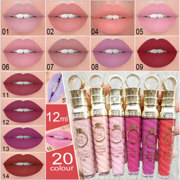 Private Label CmaaDu 20 Colors Makeup Matte Lip Gloss Glitter Shimmer Waterproof Liquid Lipstick
Private Label CmaaDu 20 Colors Makeup Matte Lip Gloss Glitter Shimmer Waterproof Liquid Lipstick