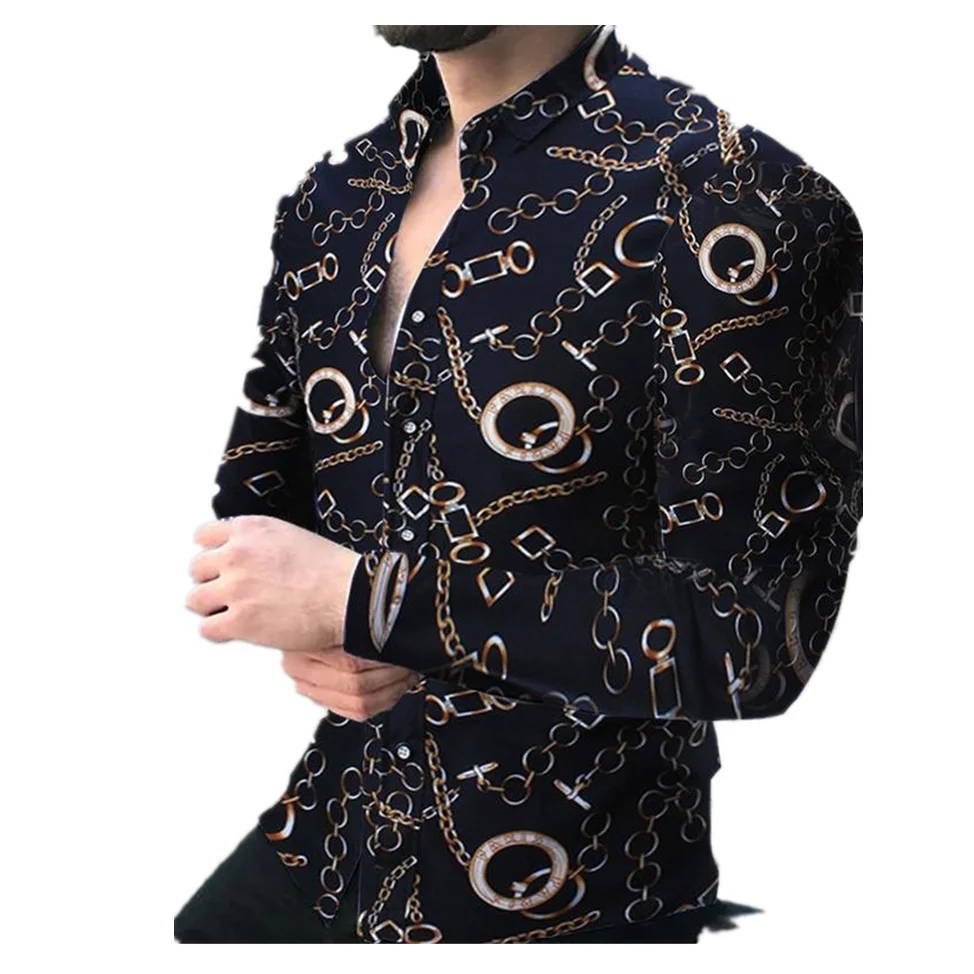 Quality Men shirts brand new design fashion casual slim print long sleeve blouse M-3XL plus size white tops clothing 2021 autumn
Quality Men shirts brand new design fashion casual slim print long sleeve blouse M-3XL plus size white tops clothing 2021 autumn