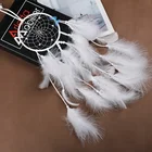 DIY ドリームキャッチャーフェザーガールスタイル手作りドリームキャッチャーとストリングライト革新的なホームデコレーション