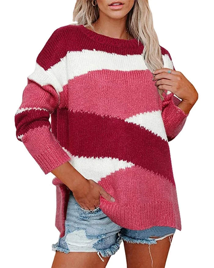 Women Sweater Autumn Winter Long Sleeve Jumper Knitted Thick Loose Fashion Pullover Femme Streetwear, As picture
Women Sweater Autumn Winter Long Sleeve Jumper Knitted Thick Loose Fashion Pullover Femme Streetwear, As picture