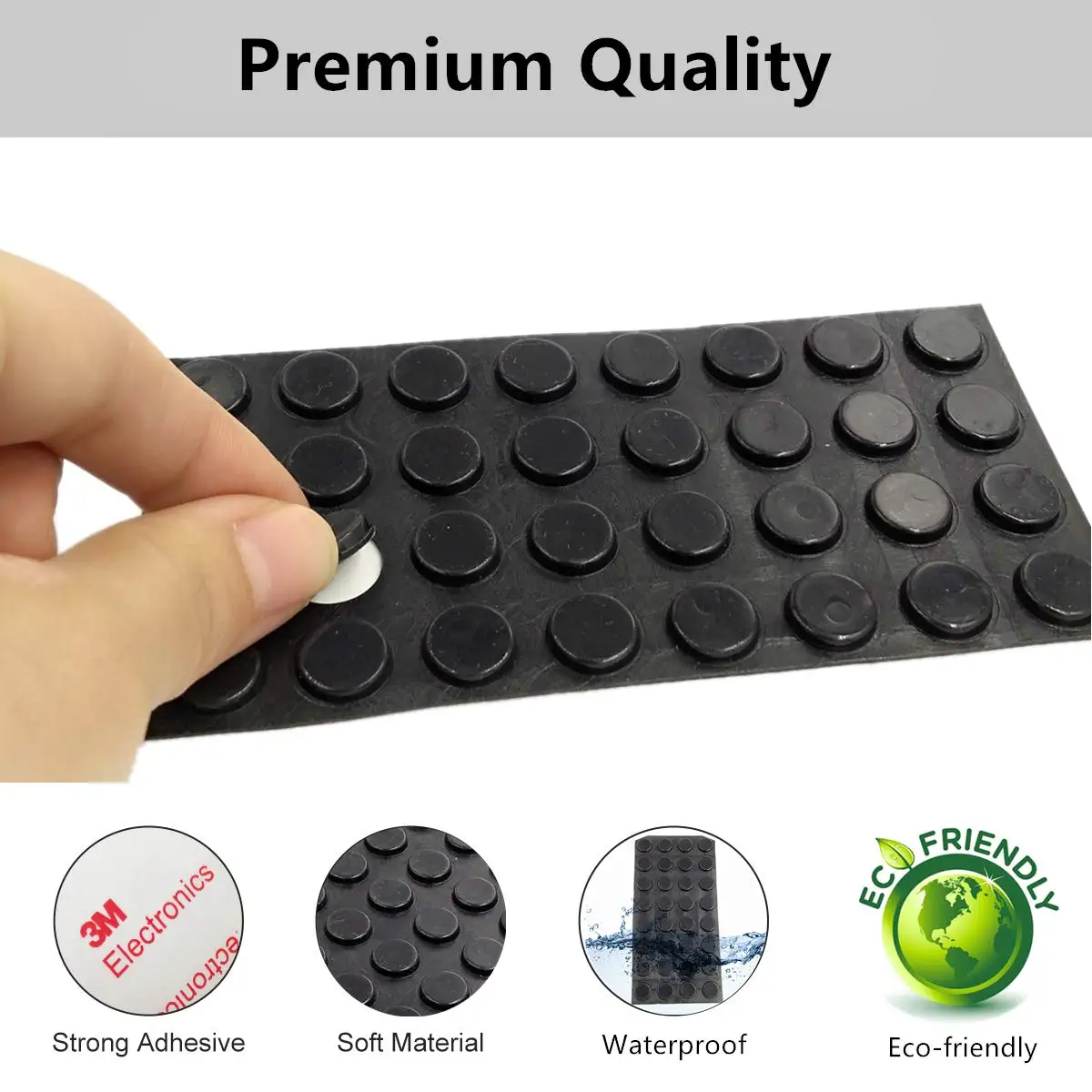 Self Stick Rubber Pads Self Adhesive Silicone Drum Mute Pads Cabinet