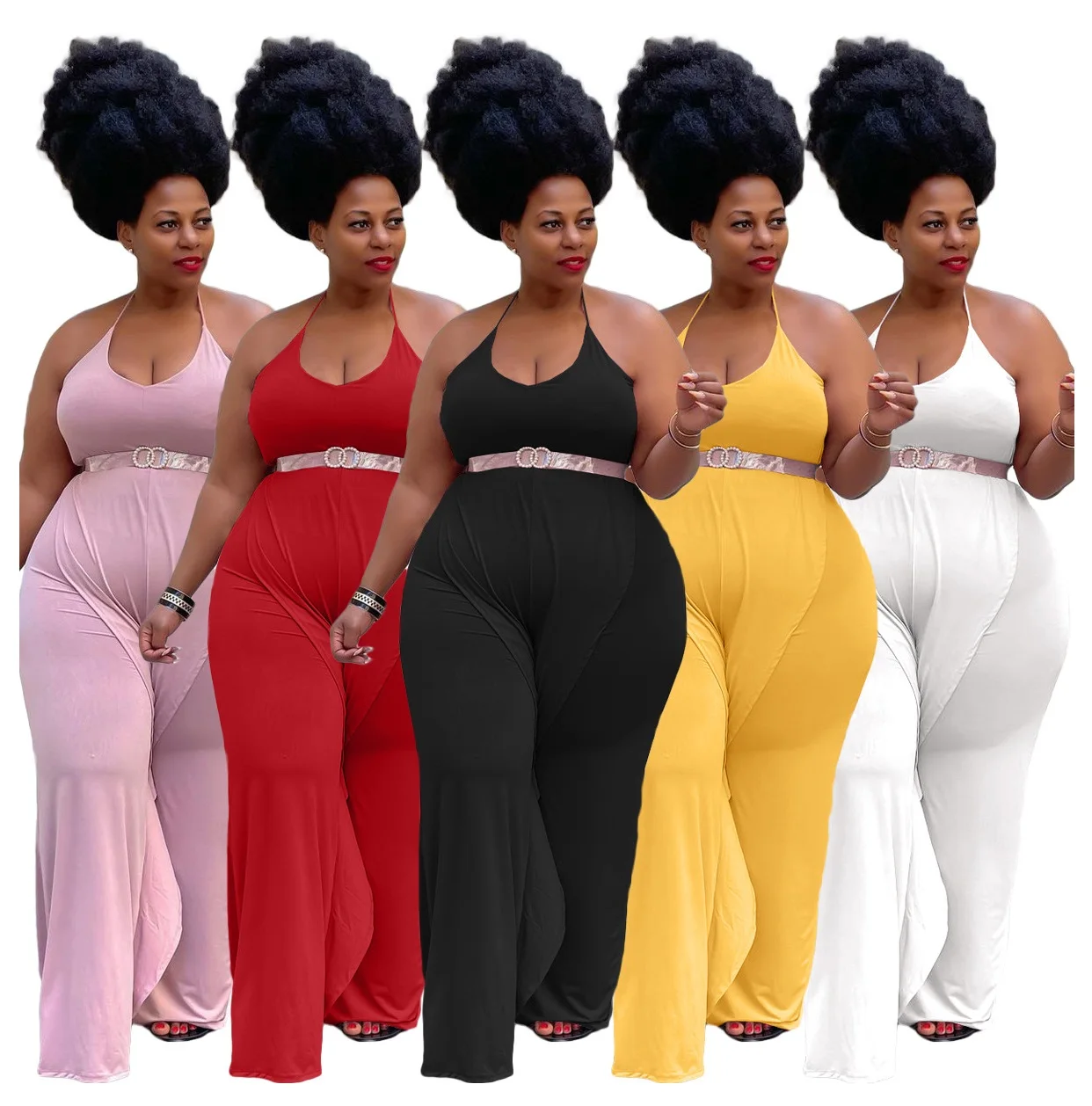 Wholesale Plus Size Fat Woman Clothing One Piece Casual Clothes Rompers Womens Backless Halter Jumpsuits Playsuits
Wholesale Plus Size Fat Woman Clothing One Piece Casual Clothes Rompers Womens Backless Halter Jumpsuits Playsuits